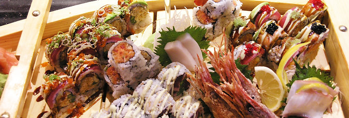 Combination sushi platter at Samurai Sushi and Hibachi